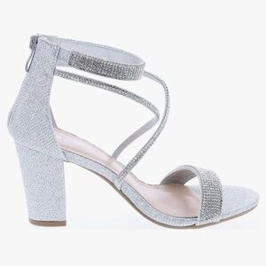 TOP Moda Women's Formal Rhinestone High Heel Sandal Ankle Strap